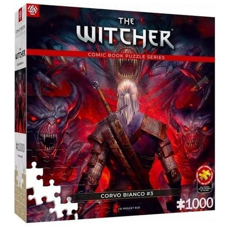 ⁨Puzzle 1000 The Witcher (Wiedźmin) Corvo Bianco⁩ w sklepie Wasserman.eu
