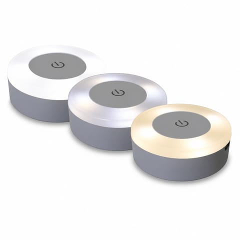 ⁨Zestaw 5x Lampka Nocna LED Dotykowa USB - 3 Barwy Światła, Samoprzylepna⁩ w sklepie Wasserman.eu