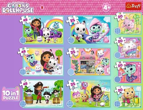 ⁨Puzzle 10w1 Gabby i jej świat TREFL⁩ w sklepie Wasserman.eu