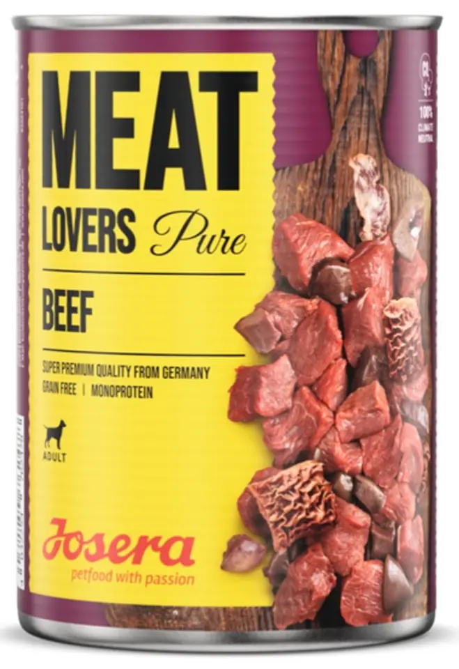 ⁨JOSERA Meat Lovers Pure Wet dog food Beef 400 g⁩ at Wasserman.eu