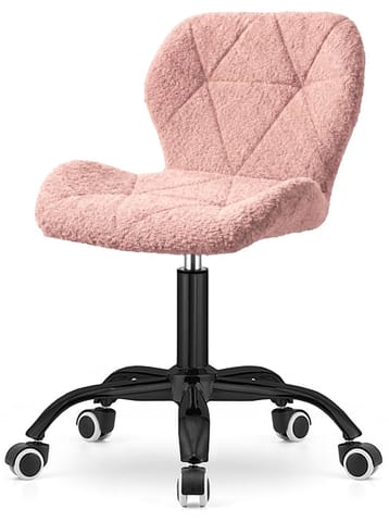 ⁨Krzesło obrotowe VASTO OFFICE BARANEK BOUCLE PINK SMOKE⁩ w sklepie Wasserman.eu