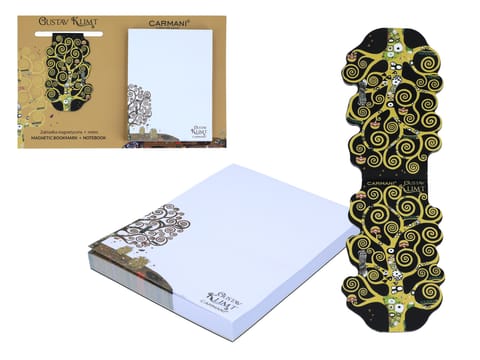 ⁨Kpl. Notes magnetyczny i magnes - G. Klimt, Drzewo życia (CARMANI)⁩ w sklepie Wasserman.eu