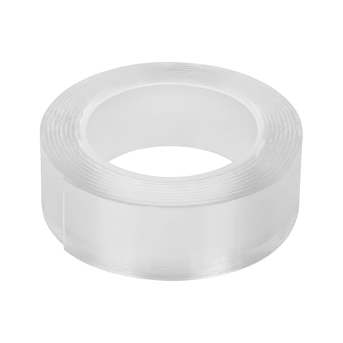 ⁨Dwustronna taśma montażowa REBEL (1 mm x 25 mm x 2 m) transparentna⁩ w sklepie Wasserman.eu