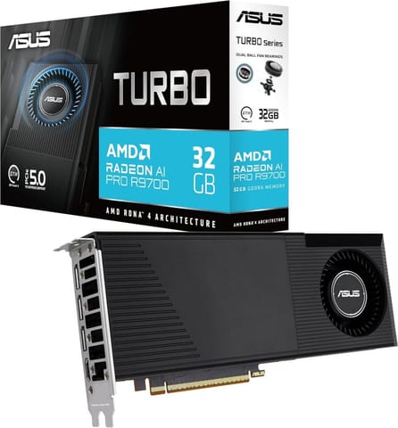 ⁨Karta graficzna ASUS TURBO AI PRO R9700 32 GB (90YV0MN0-M0NM00)⁩ w sklepie Wasserman.eu