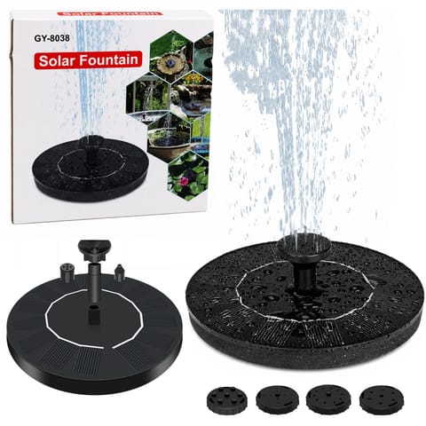 ⁨Fontanna Solarna Ogrodowa Do Oczka Wodnego Stawu 4 Dysze 180L/H⁩ w sklepie Wasserman.eu