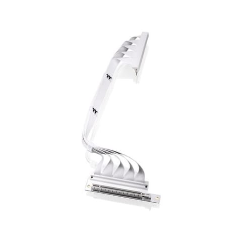 ⁨Riser PCI-E 4.0 x16 400mm Dual 90 Snow⁩ at Wasserman.eu