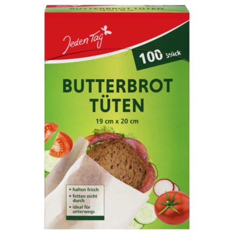 ⁨Jeden Tag Torebki Śniadaniowe Papierowe 100 szt.⁩ w sklepie Wasserman.eu