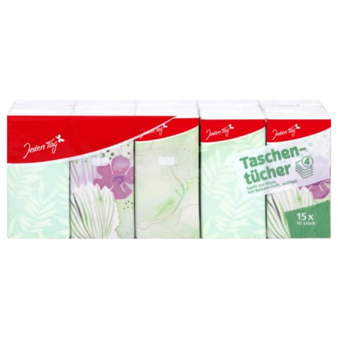 ⁨Jeden Tag Chusteczki Higieniczne z Balsamem 15x10 szt.⁩ w sklepie Wasserman.eu
