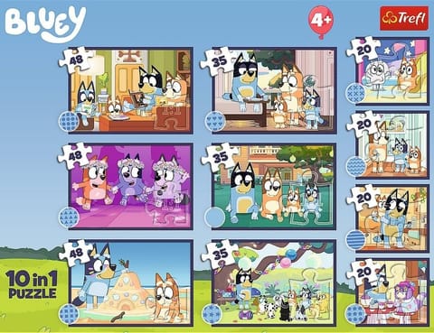 ⁨Puzzle 10w1 Historia Bluey TREFL⁩ w sklepie Wasserman.eu