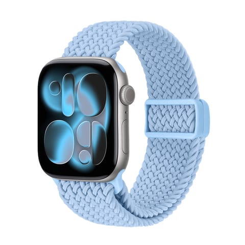 ⁨Crong Wave Band - Pleciony pasek do Apple Watch 38/40/41/42 mm (błękitny)⁩ w sklepie Wasserman.eu