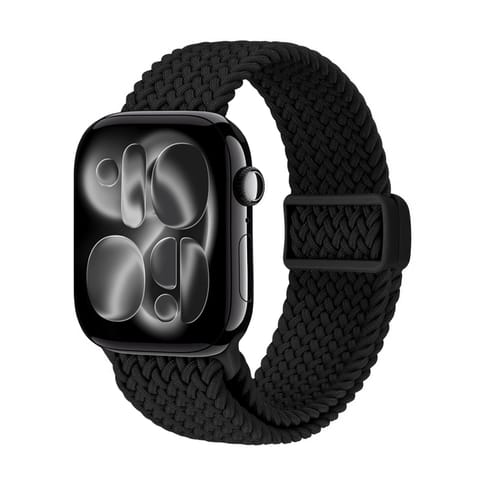 ⁨Crong Wave Band - Pleciony pasek do Apple Watch 38/40/41/42 mm (czarny)⁩ w sklepie Wasserman.eu