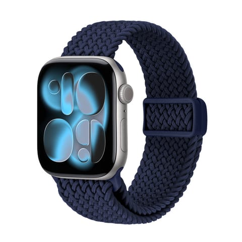 ⁨Crong Wave Band - Pleciony pasek do Apple Watch 38/40/41/42 mm (granatowy)⁩ w sklepie Wasserman.eu
