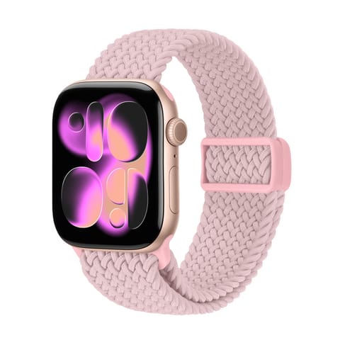 ⁨Crong Wave Band - Pleciony pasek do Apple Watch 38/40/41/42 mm (różowy)⁩ w sklepie Wasserman.eu