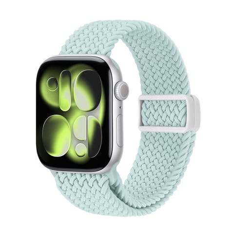 ⁨Crong Wave Band - Pleciony pasek do Apple Watch 38/40/41/42 mm (miętowy)⁩ w sklepie Wasserman.eu