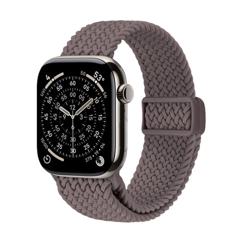 ⁨Crong Wave Band - Pleciony pasek do Apple Watch 44/45/46/49 mm (brązowy)⁩ w sklepie Wasserman.eu