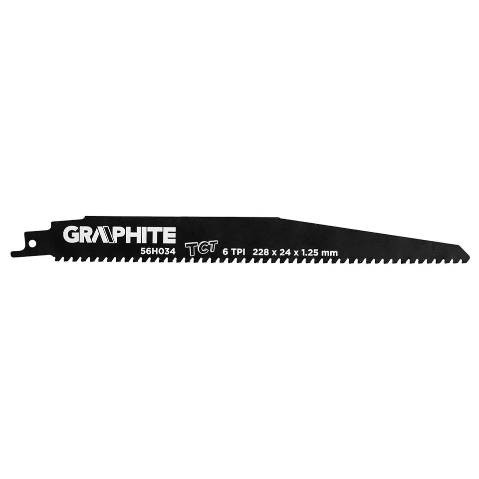 ⁨Sabre saw blade, HM, 228 x 24 x 1.25 mm, 6TPI⁩ at Wasserman.eu