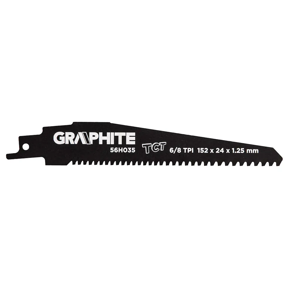 ⁨Saber saw blade, HM, 152 x 24 x 1.25 mm, 8/6TPI⁩ at Wasserman.eu