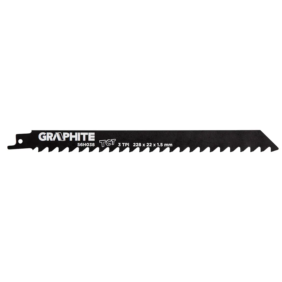 ⁨Saber saw blade, HM, 228 x 22 x 1.5 mm, 3TPI⁩ at Wasserman.eu