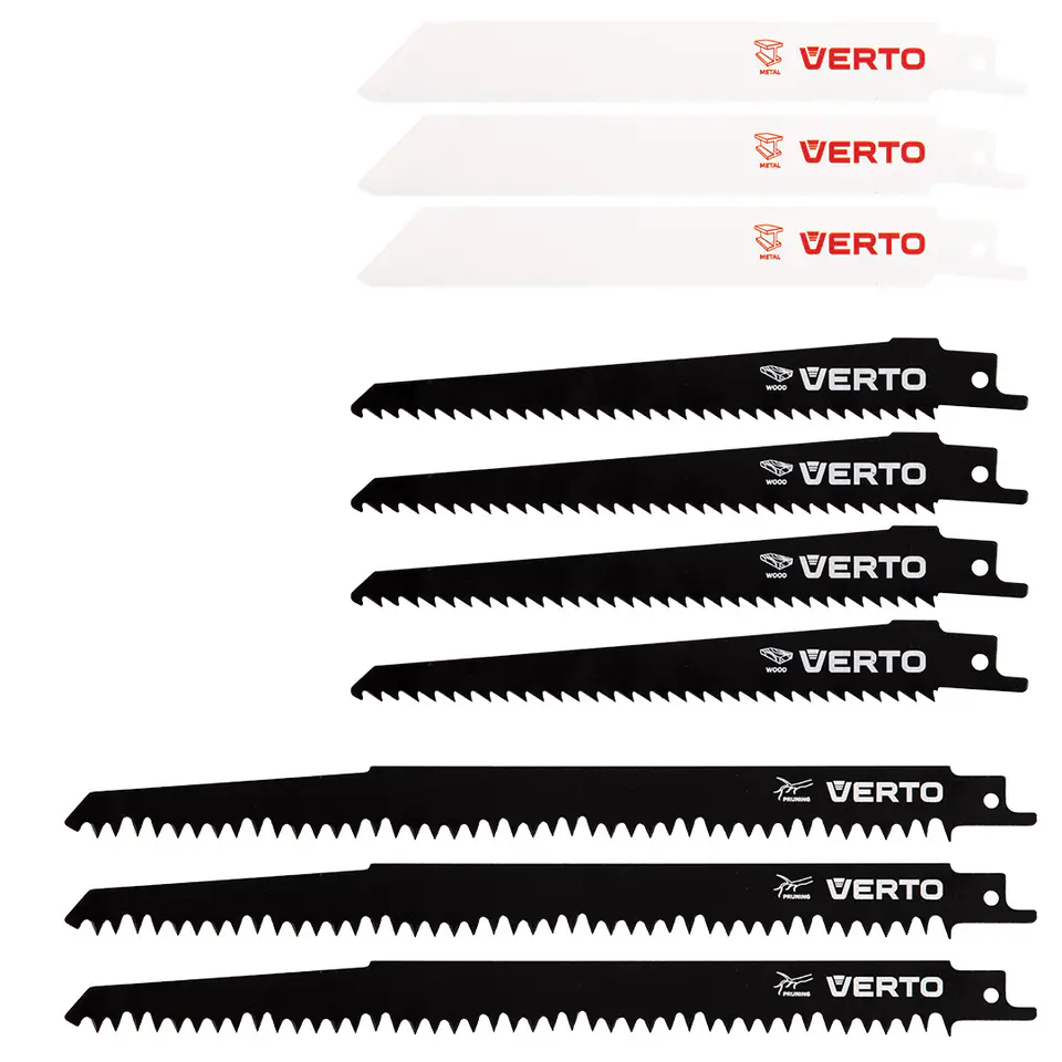 ⁨Saw blades for saber saw, HCS/BIM, set of 10 pcs.⁩ at Wasserman.eu