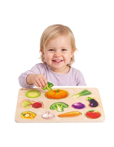 ⁨CLASSIC WORLD Drewniana Układanka Montessori Warzyw⁩ w sklepie Wasserman.eu