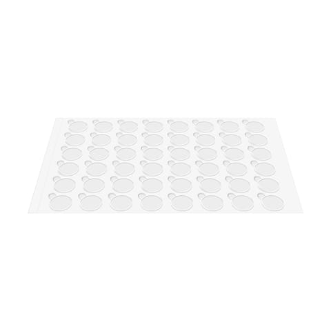 ⁨Dwustronne samoprzylepne naklejki REBEL okrągłe 10 mm, transparentne⁩ w sklepie Wasserman.eu