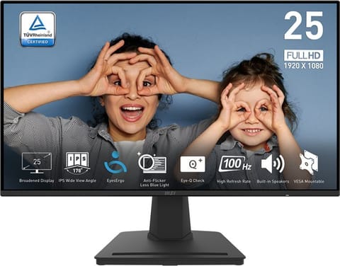 ⁨Monitor MSI 9S6-3PC4CT-008 (24.5" /IPS /100Hz /1920 x 1080 /Czarny)⁩ w sklepie Wasserman.eu