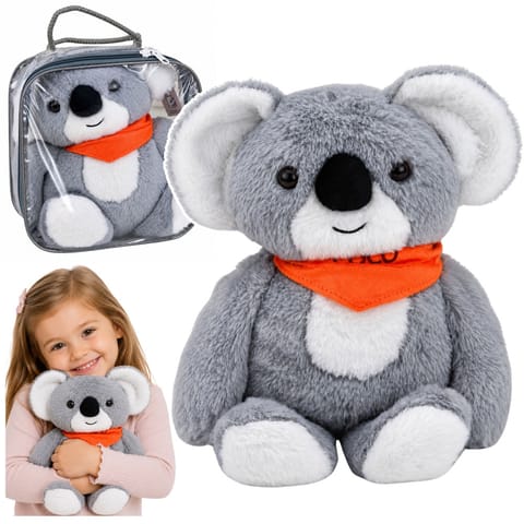 ⁨Miś Koala Pluszak Obciążeniowy Terapeutyczny Maskotka 1.3 KG Szary 35 cm⁩ w sklepie Wasserman.eu