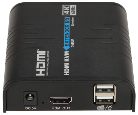 ⁨ODBIORNIK EXTENDERA HDMI+USB-EX-120-4K-PRO-V2/RX Delta Multimedia⁩ w sklepie Wasserman.eu