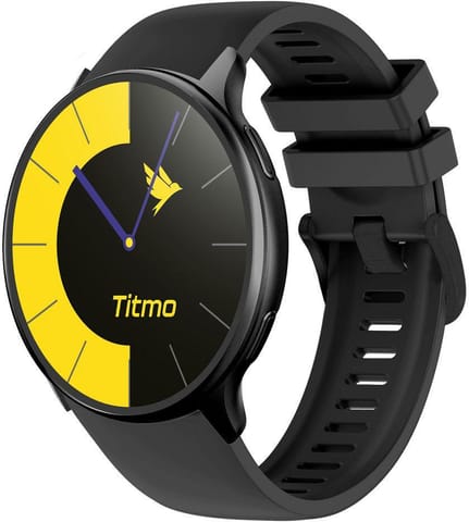 ⁨Smartwatch Titmo O-200 GPS AMOLED Bluetooth IP68 czarny⁩ w sklepie Wasserman.eu
