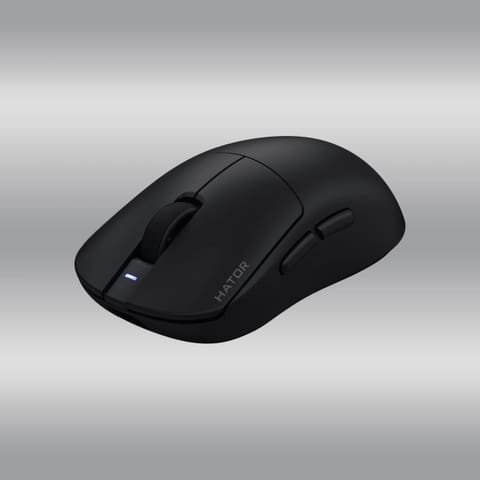 ⁨Mysz dla graczy bezprzewodowa Hator Quasar 3S Pro Wireless czarna⁩ w sklepie Wasserman.eu