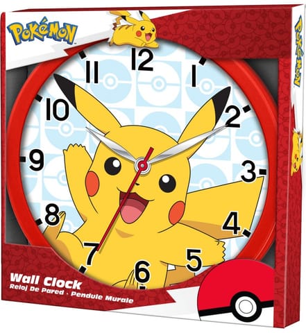 ⁨Wallclock Pokemon Pikachu 25cm⁩ at Wasserman.eu