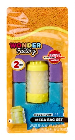 ⁨Kinetic sand Wonder Factory Never Dry Sand Bag, Purple Teal⁩ at Wasserman.eu
