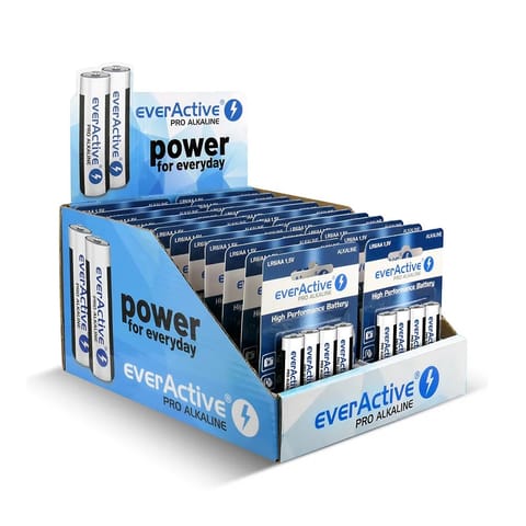 ⁨PRO ALKALINE BATTERIES LR6/AA DISPLAY 96 PCS.⁩ at Wasserman.eu