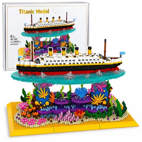 ⁨Klocki Konstrukcyjne Statek Titanic Na Rafie Koralowej 3892 el.⁩ w sklepie Wasserman.eu