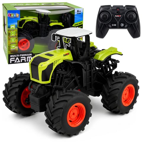 ⁨Wysoki Traktor Rolniczy Zdalnie Sterowany RC Zielony Światła Dźwięki 1:16⁩ w sklepie Wasserman.eu