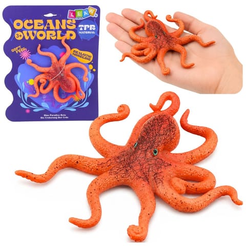 Gumowa Figurka Ośmiornica Rozciągliwa Realistyczna Zwierzę Morskie 12cm w sklepie Wasserman.eu