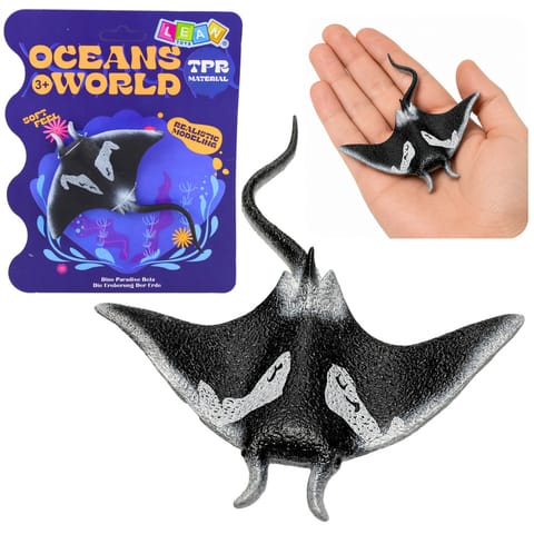 ⁨Ryba Gumowa Płaszczka Figurka Rozciągliwa Realistyczna Ryba Oceaniczna 13cm⁩ w sklepie Wasserman.eu