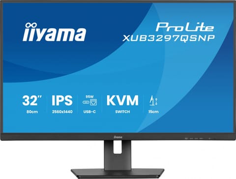 ⁨Monitor 32 inches XUB3297QSNP-B1 IPS,QHD,USB-C DOCK (95W), USB HUB 4x, KVM, RJ45⁩ at Wasserman.eu