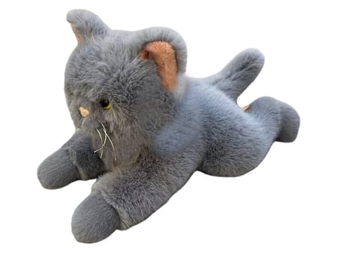 ⁨Cat lying down 45 cm gray⁩ at Wasserman.eu