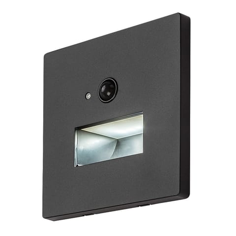 ⁨Lampa Lunca LED 1W IP20 czarna 3000, 4500, 6500 K czujnik ruchu, czujnik światła, 77197⁩ w sklepie Wasserman.eu