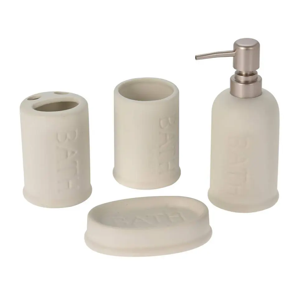 Bathroom accessories set white at Wasserman.eu