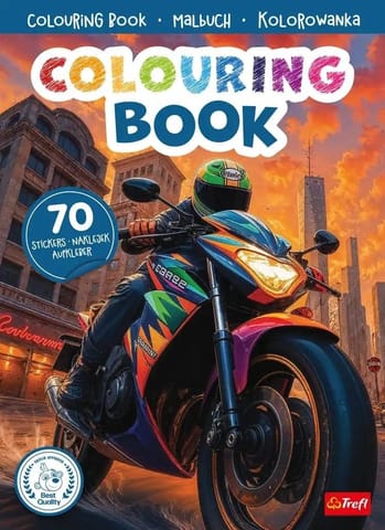 ⁨Motocykle Kolorowanka z naklejkami TREFL⁩ w sklepie Wasserman.eu