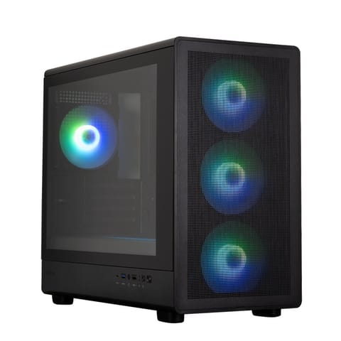 ⁨M5 BLACK mATX Mini Tower 4xFans ARGB⁩ at Wasserman.eu