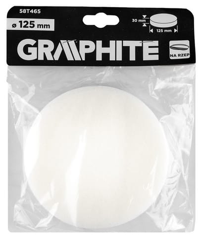 ⁨GĄBKA POLERSKA NA RZEP 125MM⁩ w sklepie Wasserman.eu