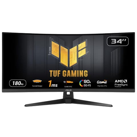 ⁨Monitor 34 inches VG34VQ3B WQHD 180Hz DP HDMI TUF 1500R⁩ at Wasserman.eu