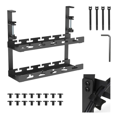 ⁨Under desk cable organizer, MC-104 B⁩ at Wasserman.eu