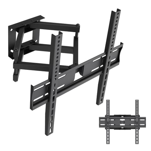 ⁨Uchwyt / wieszak do TV Maclean, max VESA 400x400, 32-70", do 40kg, czarny, reg. pochyłu +12°~-12° i obrotu +60°~-60°, MC-192⁩ w sklepie Wasserman.eu