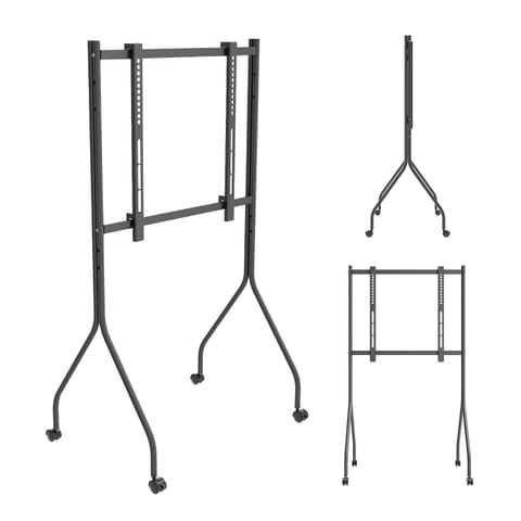 ⁨Stand / wózek do TV Maclean,  na kółkach, 37-80", max. obciążenie 50kg, max. VESA 600x400, czarny, MC-180 B⁩ w sklepie Wasserman.eu