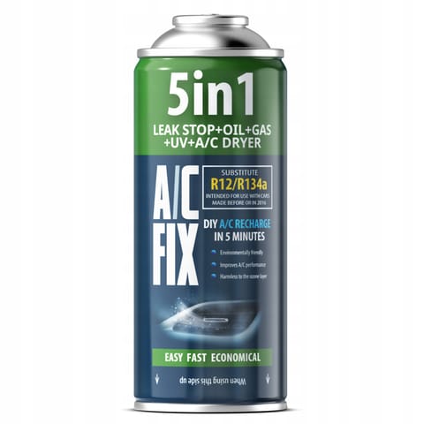 ⁨Czynnik gaz do klimatyzacji 5w1 R12 R134a 235g AC FIX⁩ w sklepie Wasserman.eu