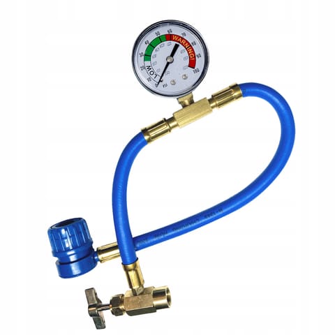 ⁨Przewód z manometrem do nabijania klimatyzacji czynnika AC FIX⁩ w sklepie Wasserman.eu